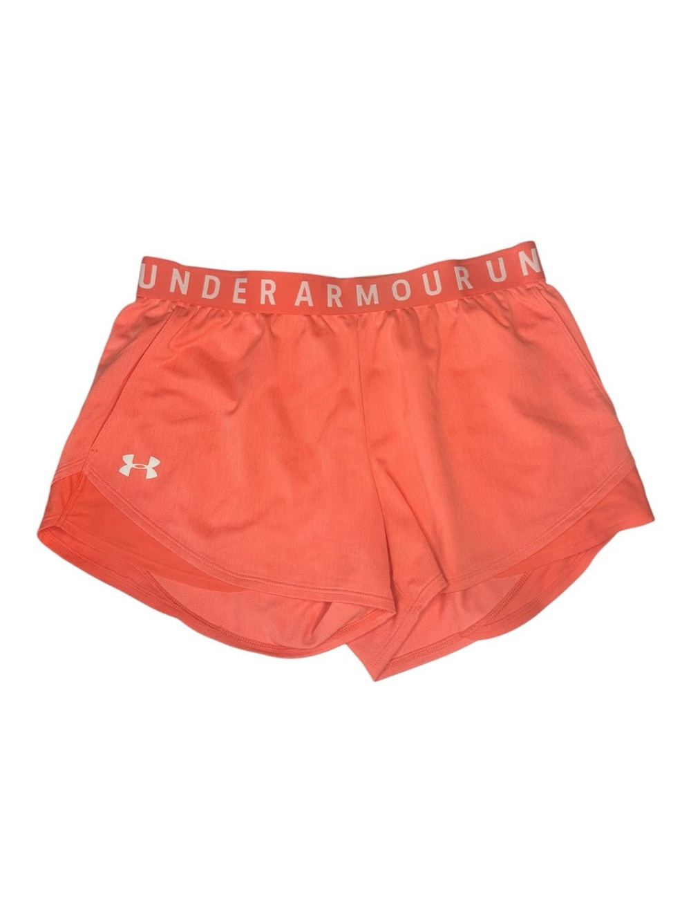 Under Armour Women’s Running Shorts Size Medium Coral Loose Fit Athletic Workout